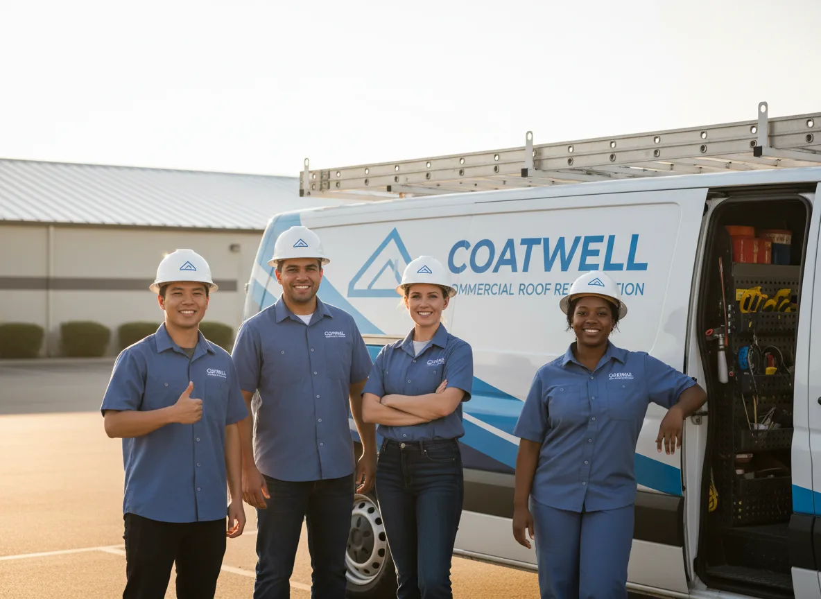 Commercial roof coating company in Downs, KS